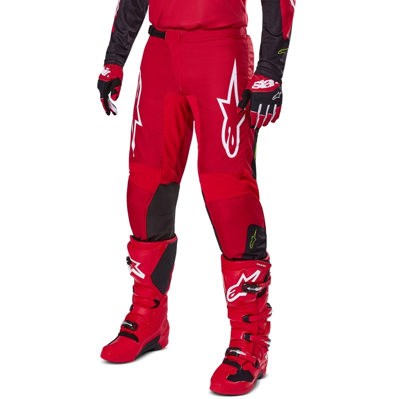 Alpinestars Fluid Haul motocross hlače crveno-crne