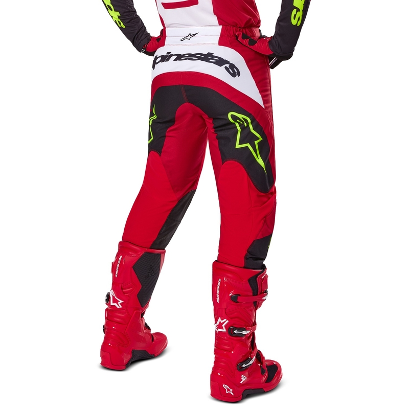 Alpinestars Fluid Haul motocross hlače crveno-crne