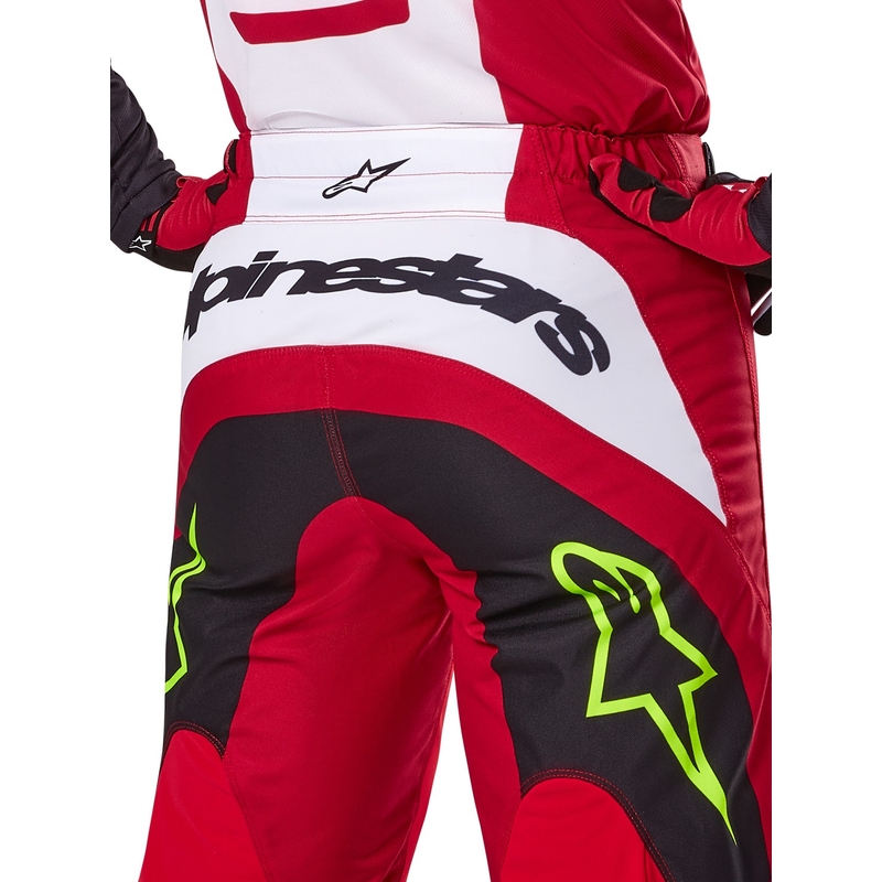 Alpinestars Fluid Haul motocross hlače crveno-crne