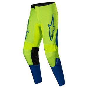 Alpinestars Fluid Haul motocross hlače fluo žuto-plave
