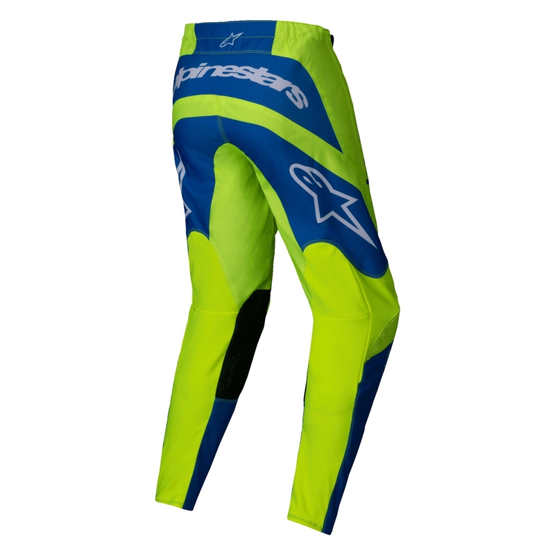 Alpinestars Fluid Haul motocross hlače fluo žuto-plave