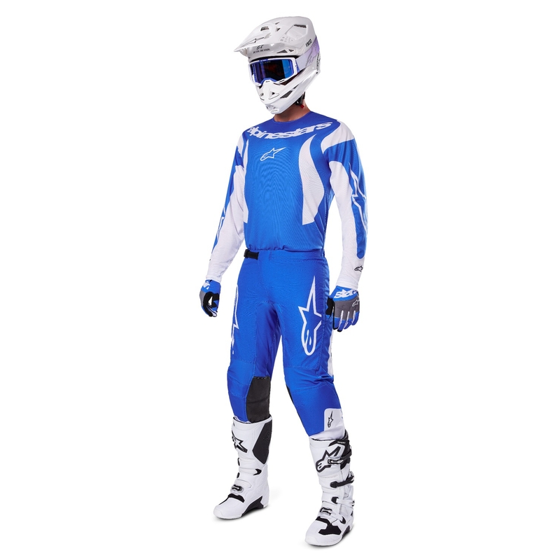 Alpinestars Fluid Haul motocross hlače plavo-bijele