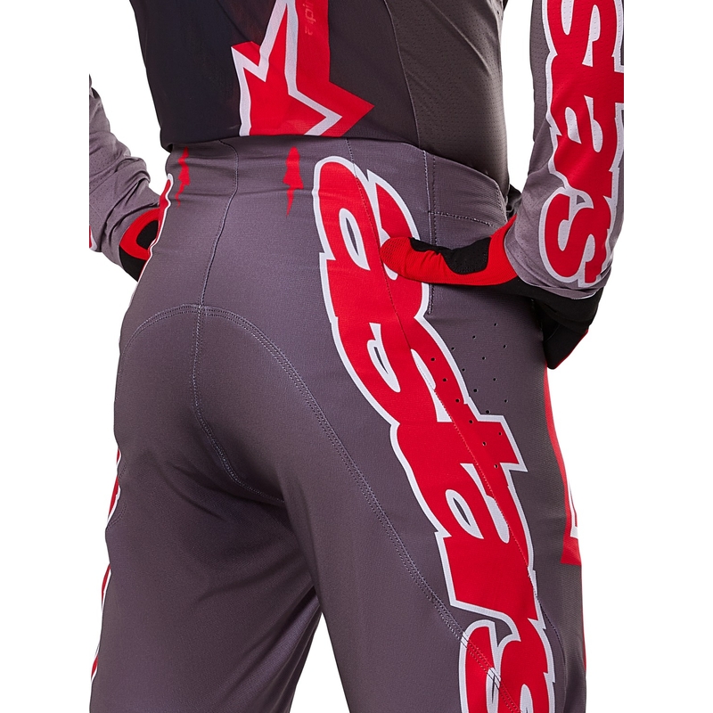 Alpinestars Supertech Lipan motocross hlače dimljeno-crvene