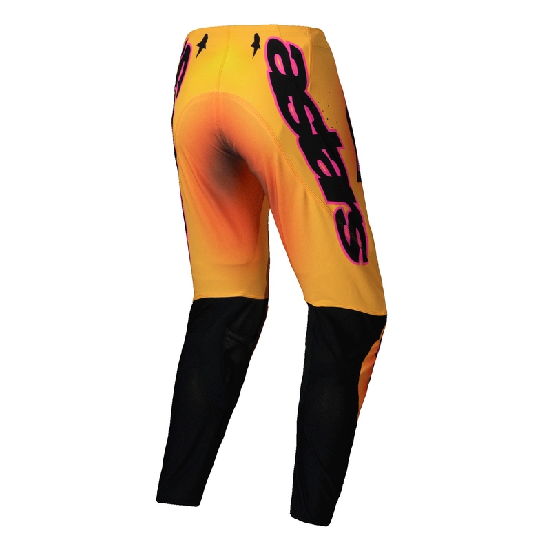 Motocross hlače Alpinestars Supertech Lipan žuto-roze