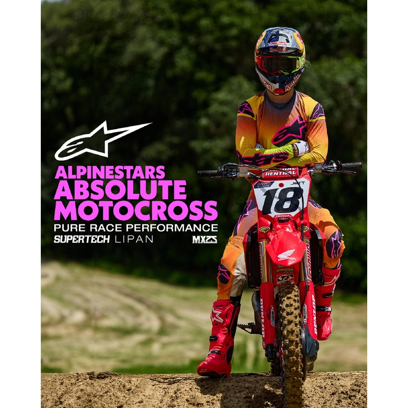 Motocross hlače Alpinestars Supertech Lipan žuto-roze