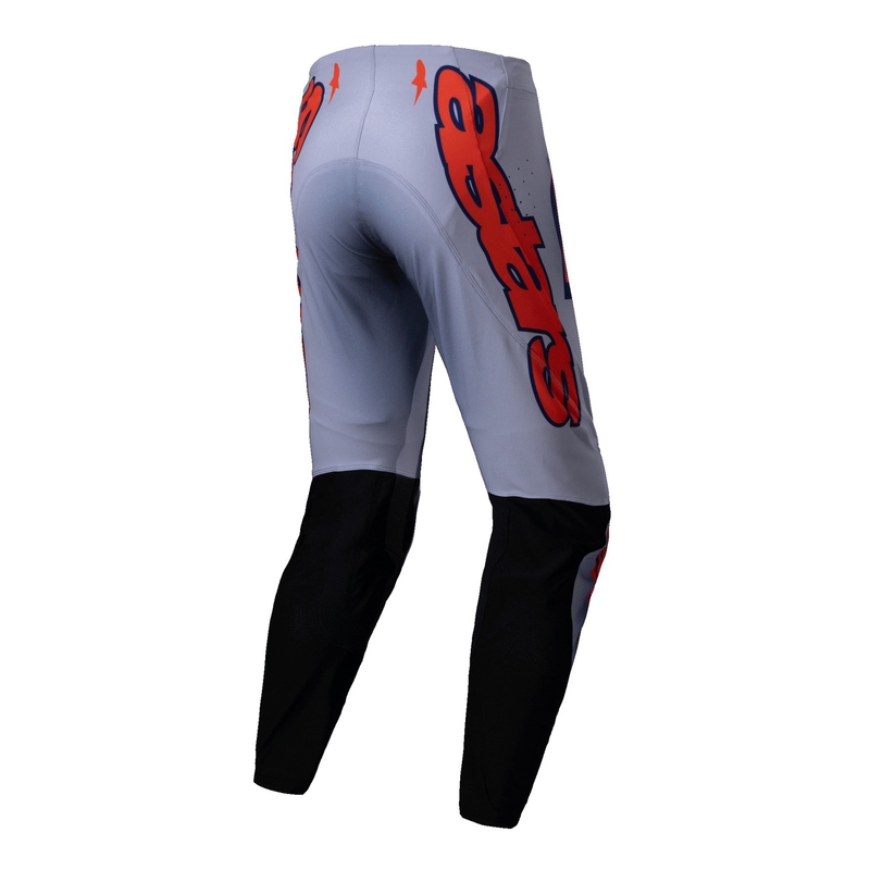 Motocross hlače Alpinestars Supertech Lipan sivo-fluo narančaste