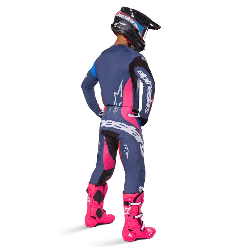 Alpinestars Techstar Dreem motocross hlače sive-višebojne