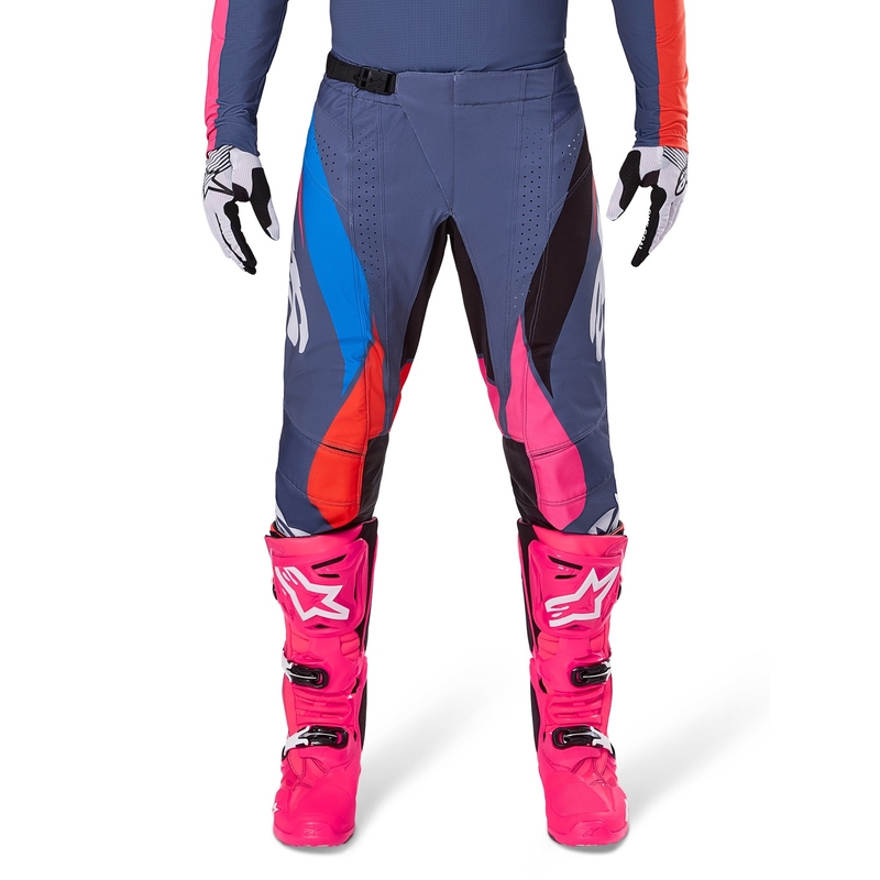 Alpinestars Techstar Dreem motocross hlače sive-višebojne