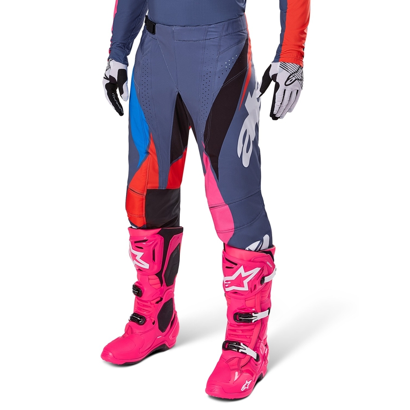 Alpinestars Techstar Dreem motocross hlače sive-višebojne