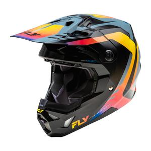 Motocross kaciga FLY Racing Formula CP crna-siva-duga