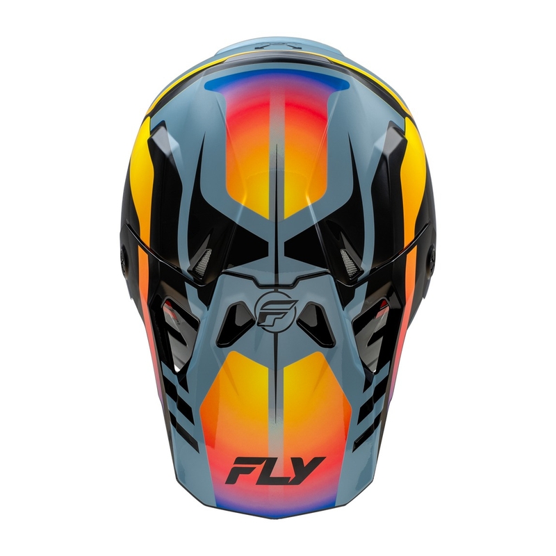 Motocross kaciga FLY Racing Formula CP crna-siva-duga