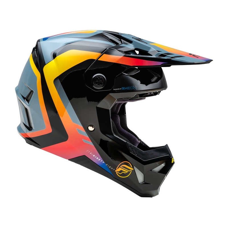 Motocross kaciga FLY Racing Formula CP crna-siva-duga