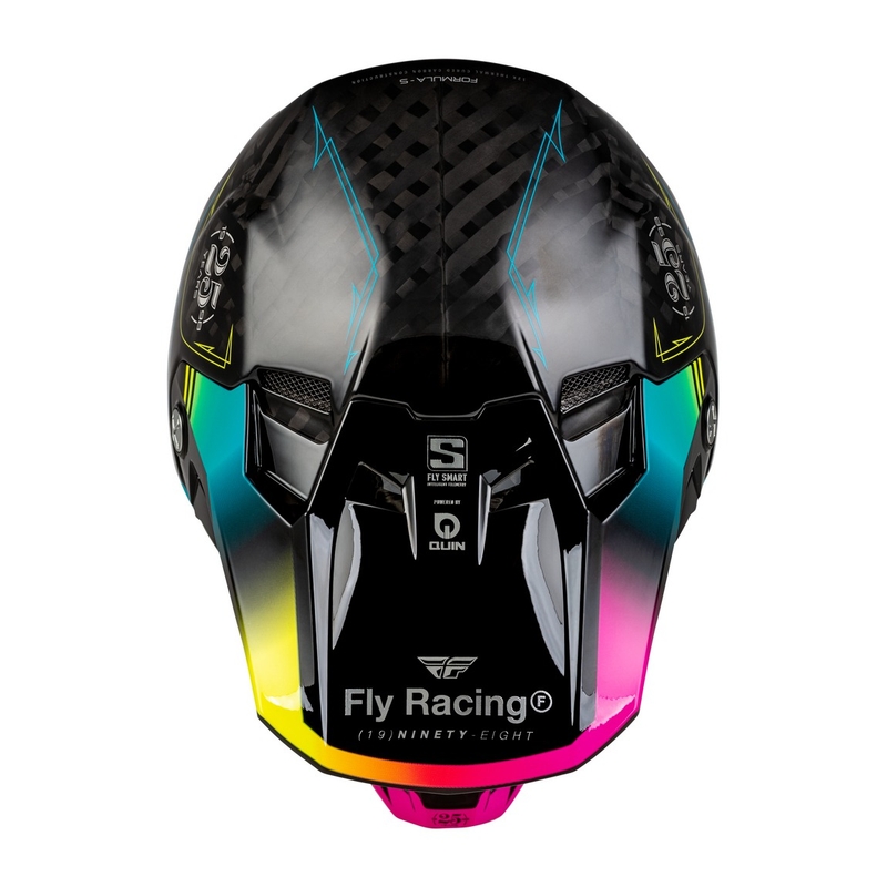 Motocross kaciga FLY Racing Formula S crno-plava