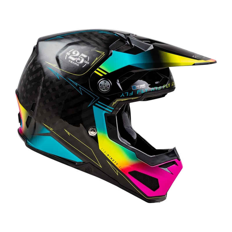 Motocross kaciga FLY Racing Formula S crno-plava