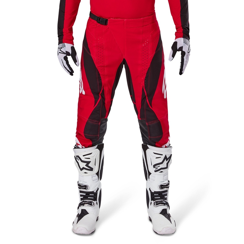 Alpinestars Techstar Dreem motocross hlače crveno-crne