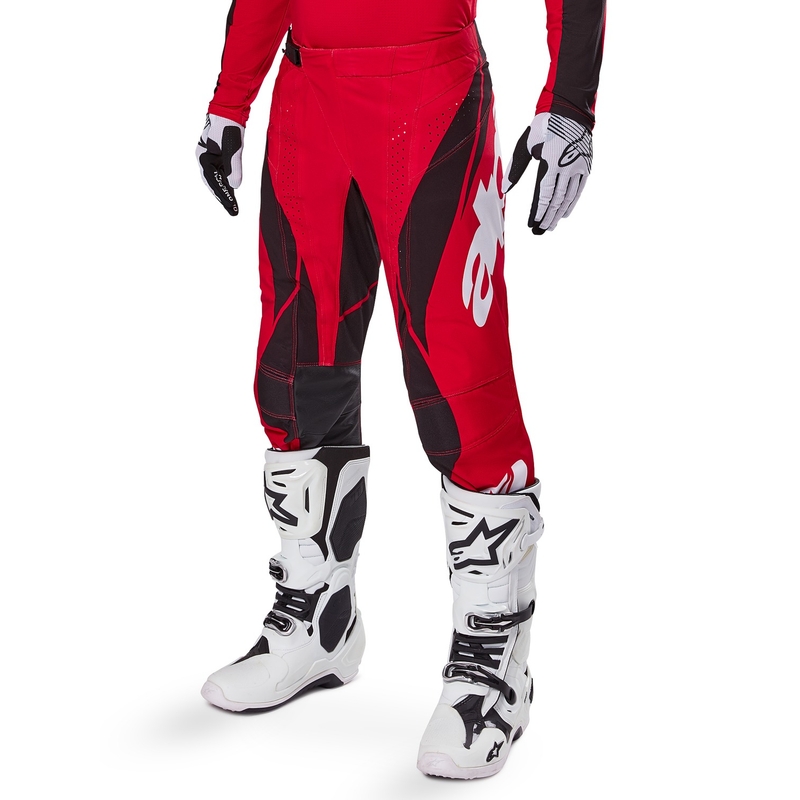 Alpinestars Techstar Dreem motocross hlače crveno-crne