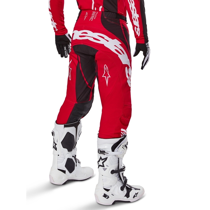 Alpinestars Techstar Dreem motocross hlače crveno-crne