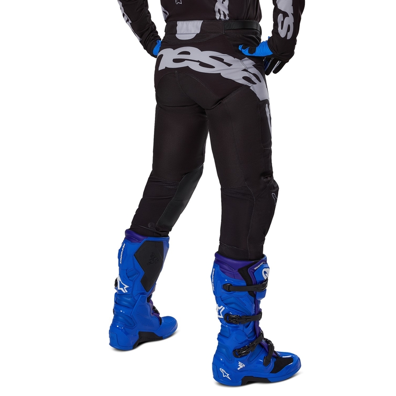 Alpinestars Racer Graphite motocross hlače crno-sive