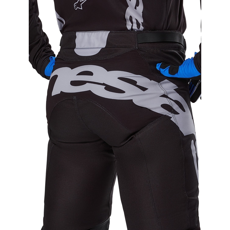 Alpinestars Racer Graphite motocross hlače crno-sive