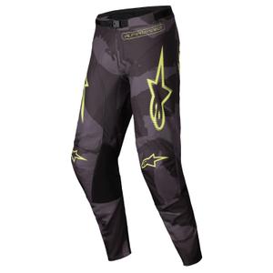 Motocross hlače Alpinestars Racer Hollow tamno camo-fluo žute