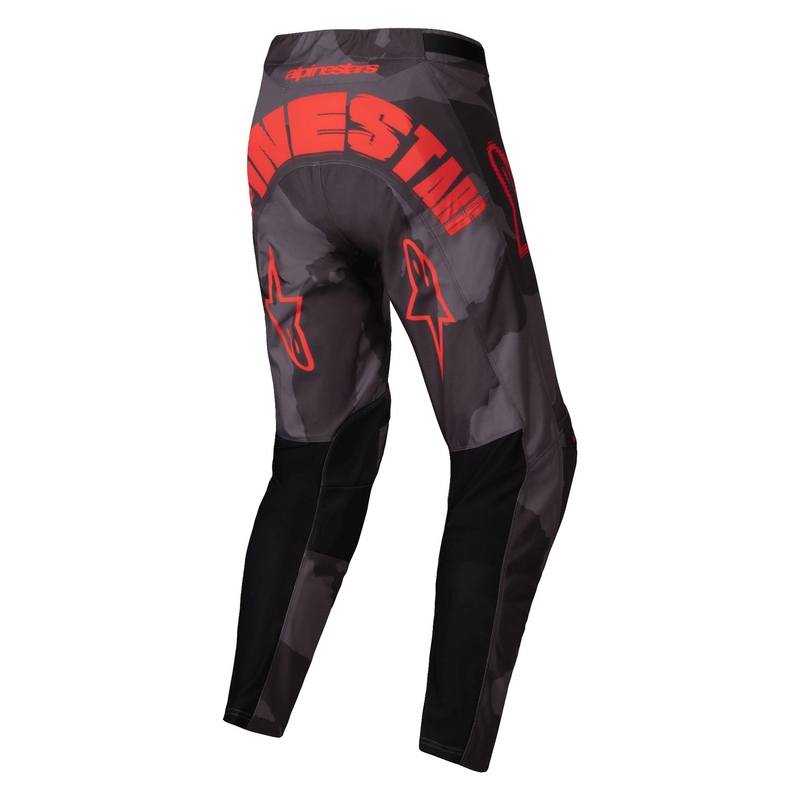 Motocross hlače Alpinestars Racer Hollow sive camo-fluo narančaste