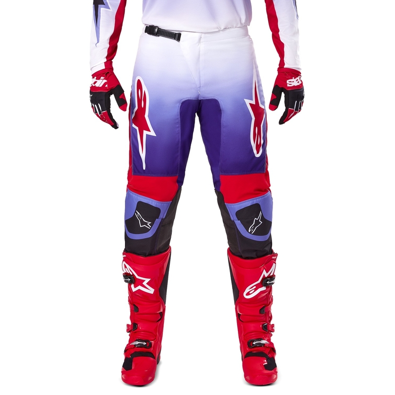 Alpinestars Fluid Wurx motocross hlače ljubičasto-crvene