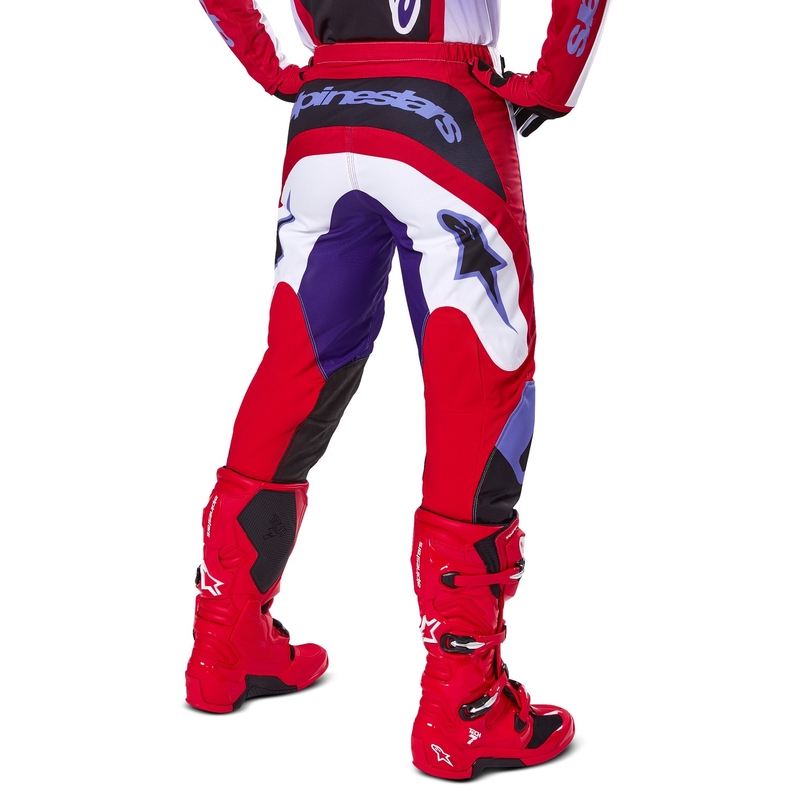 Alpinestars Fluid Wurx motocross hlače ljubičasto-crvene