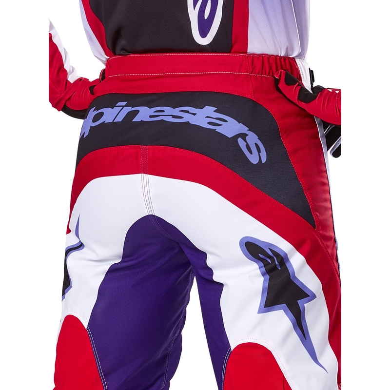 Alpinestars Fluid Wurx motocross hlače ljubičasto-crvene