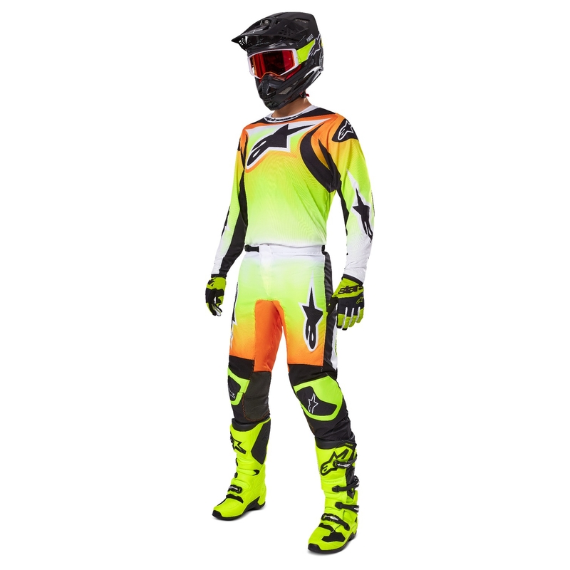 Alpinestars Fluid Wurx motocross hlače žuto-crne