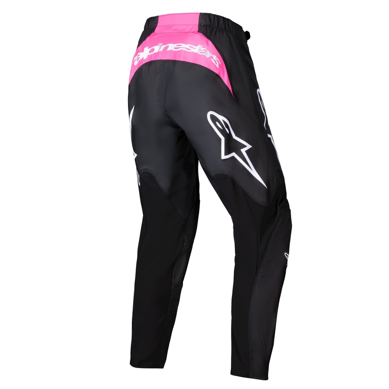 Alpinestars Stella Fluid Haul ženske motocross hlače crno-fluo ružičaste