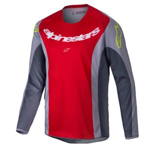 Dječji motocross dres Alpinestars Racer Melt crveno-sivi