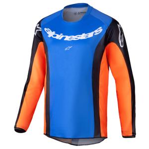Dječji motocross dres Alpinestars Racer Melt narančasto-plavi
