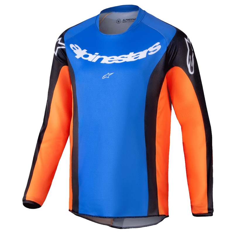 Dječji motocross dres Alpinestars Racer Melt narančasto-plavi