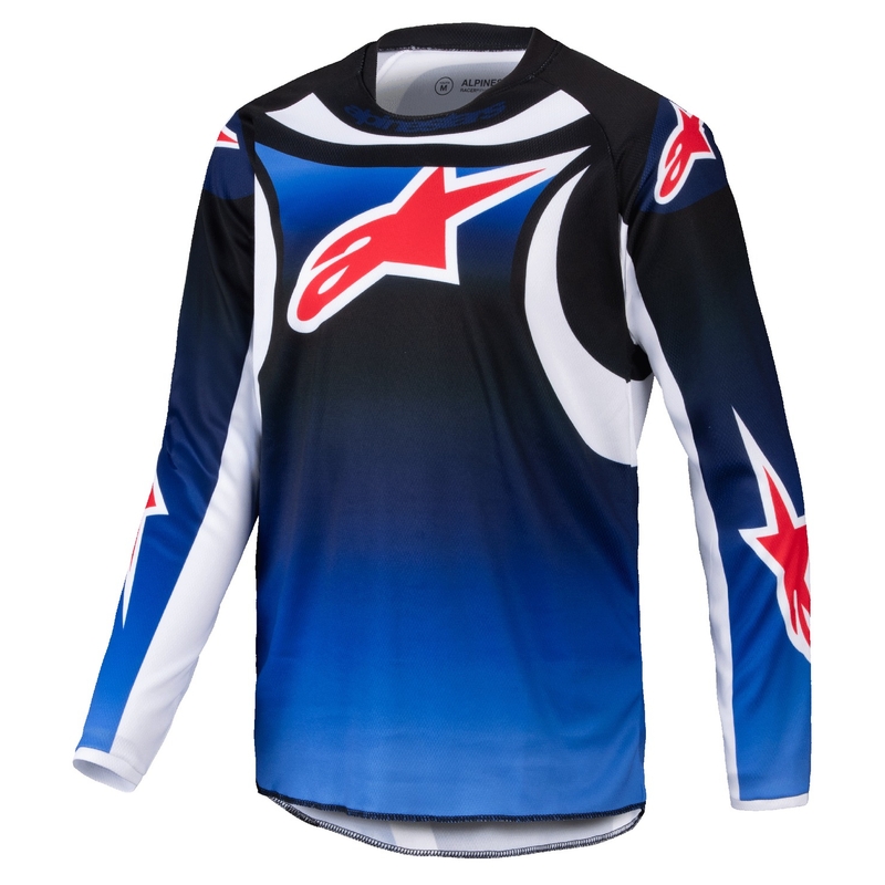 Dječji motocross dres Alpinestars Racer Wurx plavo-crni