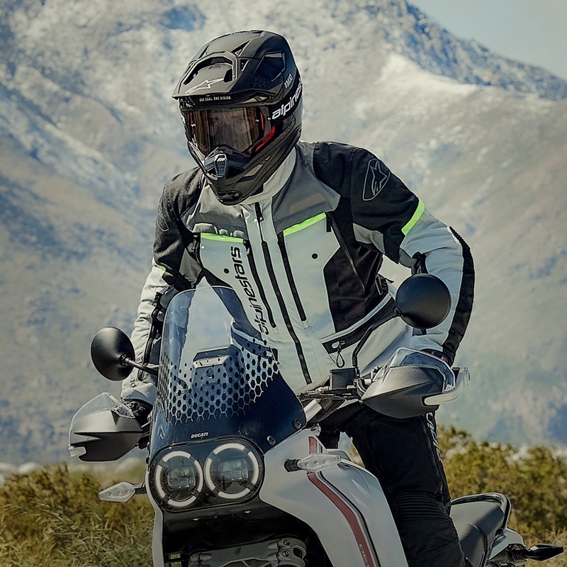 Alpinestars Bogota PRO Drystar motociklistička jakna sivo-crno-fluo žuta