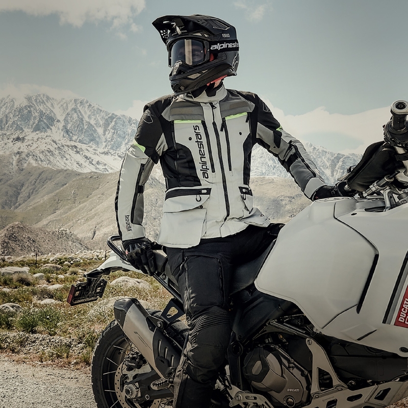 Alpinestars Bogota PRO Drystar motociklistička jakna sivo-crno-fluo žuta