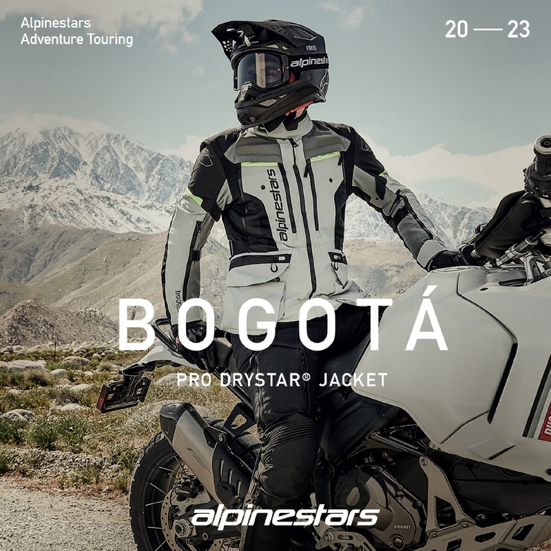 Alpinestars Bogota PRO Drystar motociklistička jakna sivo-crno-fluo žuta