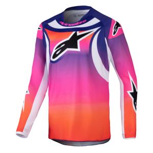 Dječji motocross dres Alpinestars Racer Wurx višebojni-bijeli