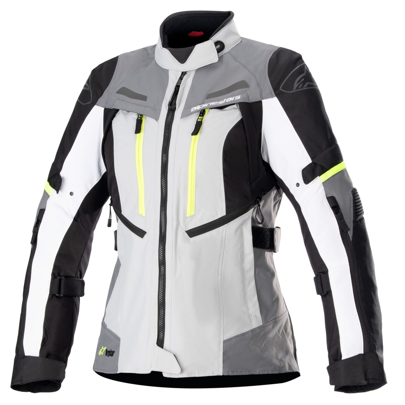 Alpinestars Stella Bogota PRO Drystar ženska motociklistička jakna sivo-crno-fluo žuta