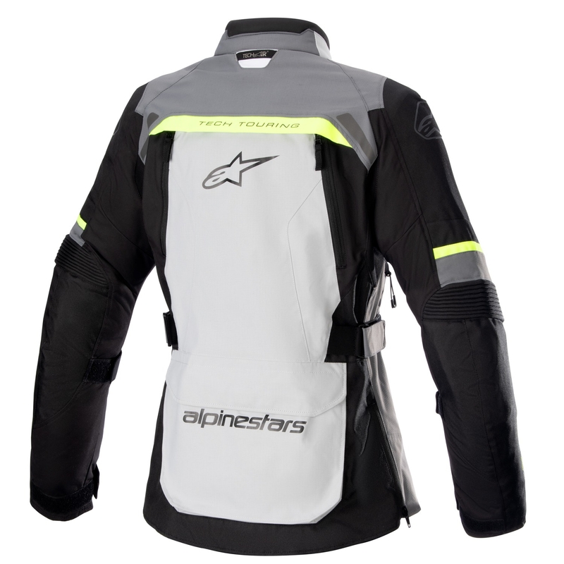 Alpinestars Stella Bogota PRO Drystar ženska motociklistička jakna sivo-crno-fluo žuta