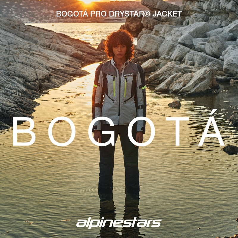 Alpinestars Stella Bogota PRO Drystar ženska motociklistička jakna sivo-crno-fluo žuta
