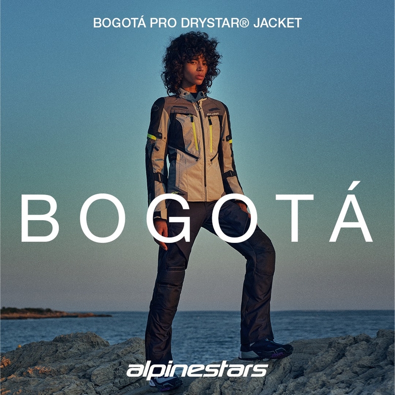 Alpinestars Stella Bogota PRO Drystar ženska motociklistička jakna sivo-crno-fluo žuta