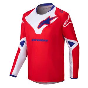 Dječji motocross dres Alpinestars Racer Veil crveno-bijeli