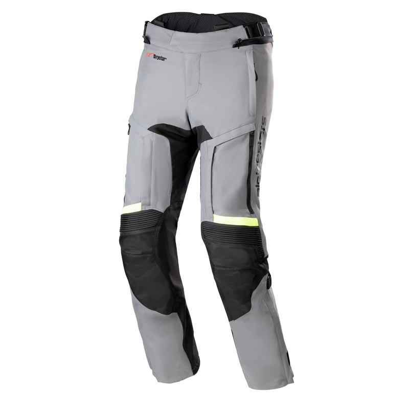 Alpinestars Bogota Pro Drystar motociklističke hlače za 3 sezone sive-crne-fluo žute