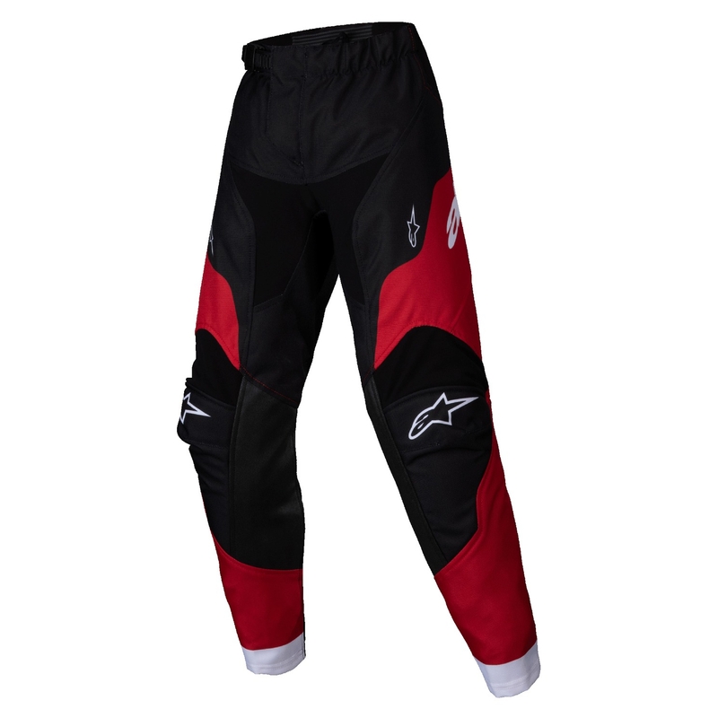 Dječje motokros hlače Alpinestars Racer Veil crno-crvene