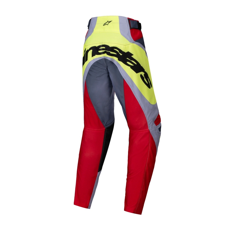 Alpinestars Racer Melt crveno-sive dječje motokros hlače