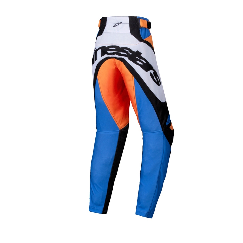 Dječje motocross hlače Alpinestars Racer Melt narančasto-plave
