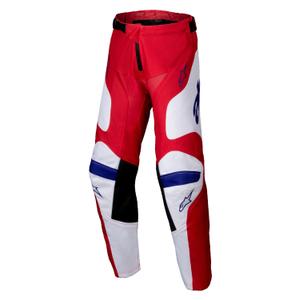 Alpinestars Racer Veil dječje motocross hlače crveno-bijele