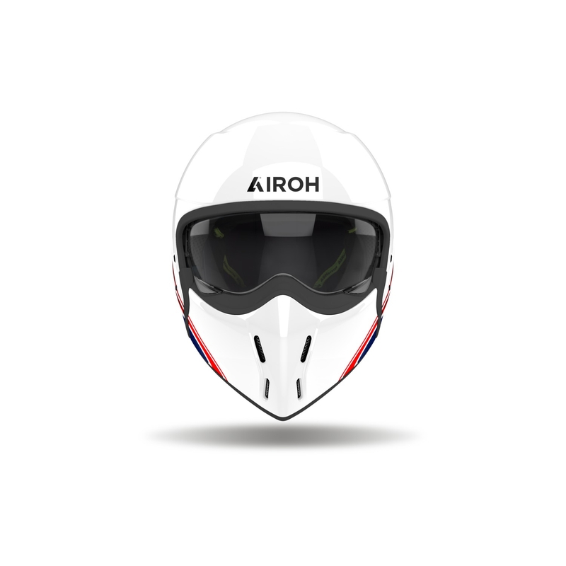 Modularna motociklistička kaciga Airoh J110 Eon sjajna bijelo-plavo-crvena