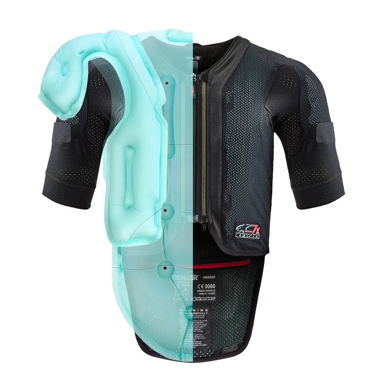 Alpinestars TECH-AIR®7X system airbag prsluk crno-crveni rasprodaja